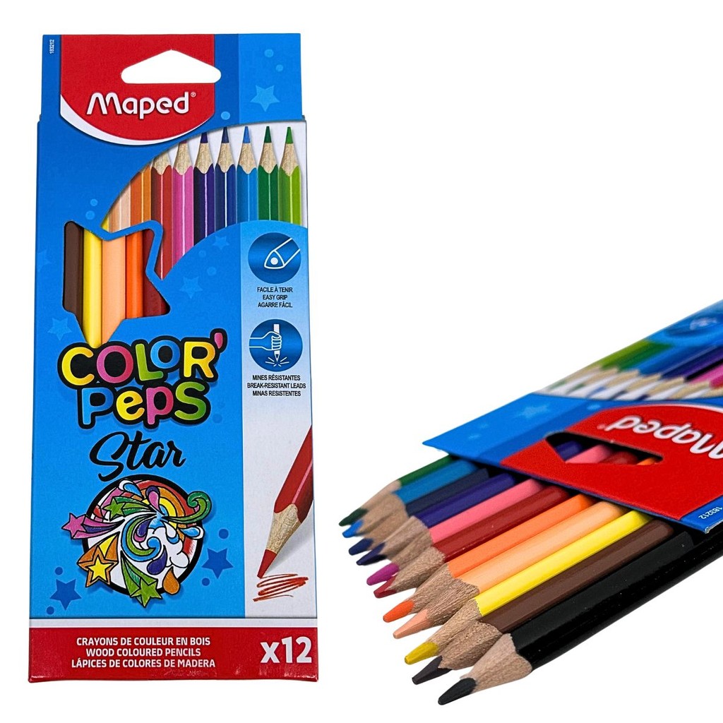 LAPIS DE COR 12 CORES COLORP STAR MAPED