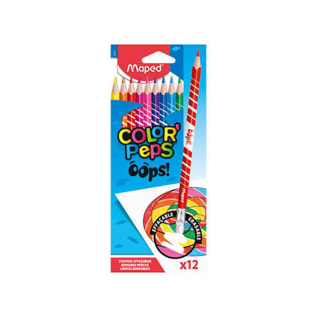 LAPIS DE COR 12 CORES COLOR OOPS MAPED