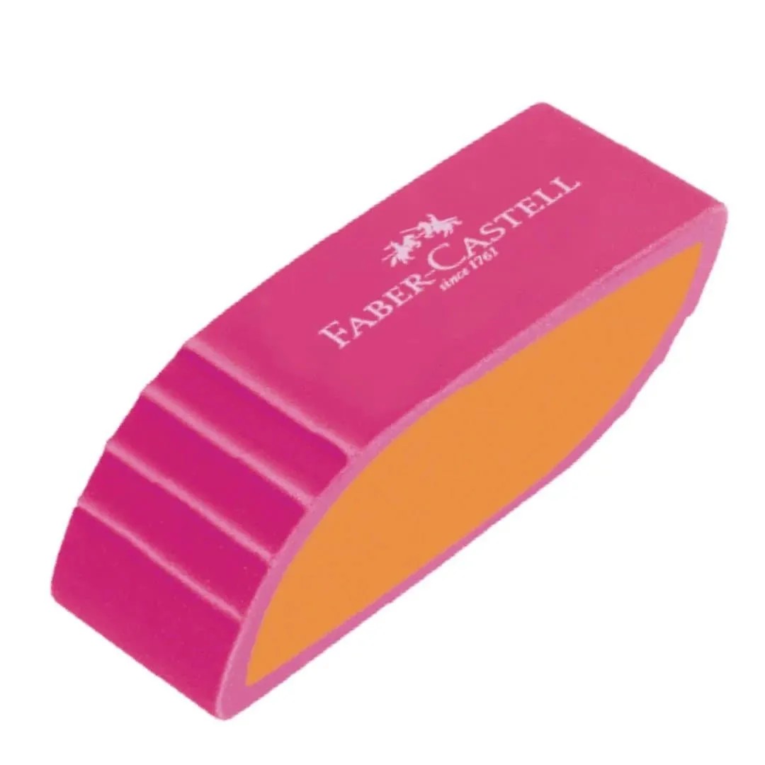 BORRACHA BICOLOR ROSA FABER