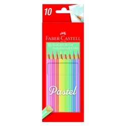 LAPIS DE COR 10 CORES ECO PASTEL FABER