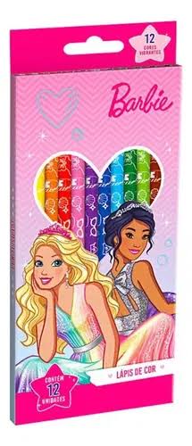 LAPIS DE COR 12 CORES BARBIE TRIS