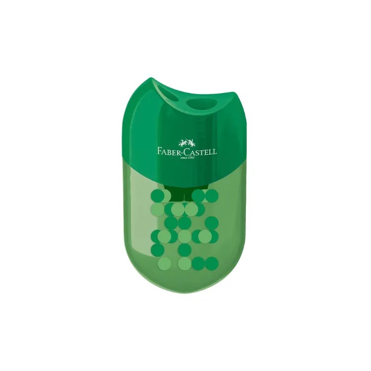 APONTADOR FABER TWO TONE VERDE