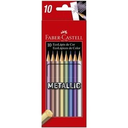 LAPIS DE COR 10 CORES METALLIC FABER  