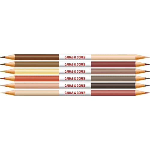 LAPIS DE COR 12 CORES CARAS&CORES FABER 