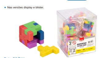 BORRACHA TETRIS CUBO 6 EM 1 