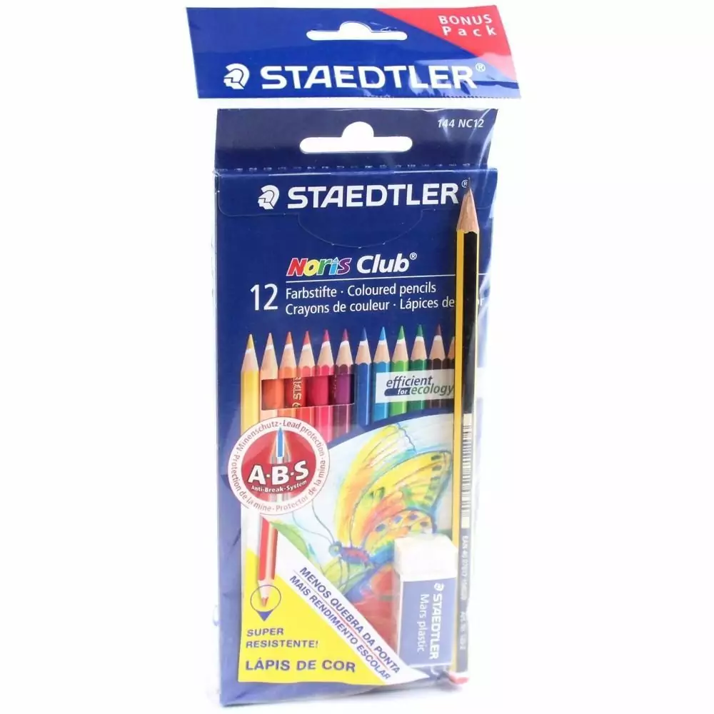 LAPIS DE COR 12 CORES NORIS STAEDTLER