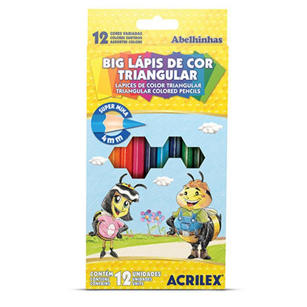 BIG LAPIS DE COR TRIANGULAR JUMBO ACRILE